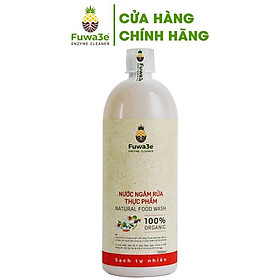 Nước ngâm rửa thực phẩm Fuwa3e hữu cơ organic khử mùi loại bỏ thuốc sâu chất bẩn 1L