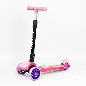 Xe trượt Scooter Centosy 017 hàng chính hãng có thể thay đổi chiều cao 3 nấc cùng với sự phát triển của bé chịu được trọng lượng lên đến 51kg màu Hồng xinh xắn cho bé gái