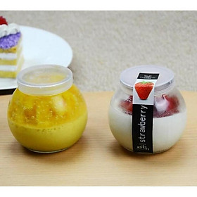 Hũ thủy tinh làm sữa chua quả bóng có nắp 200 ml