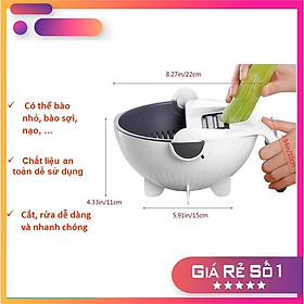 Mua Dụng cụ bào cắt gọt rau củ quả đa năng kèm rổ 9in1