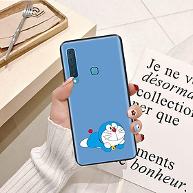 Ốp lưng điện thoại Samsung Galaxy A9 2018 viền silicon dẻo TPU  hình Doremon Vui Nhộn - Hàng chính hãng