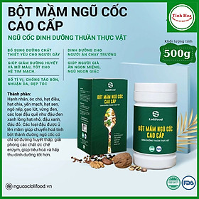 Bột Mầm Ngũ Cốc Cao Cấp Long Liên (500gr/Hộp) - Thực Phẩm Dinh Dưỡng Giúp Tăng Cân - Ngủ Ngon - Tốt Cho Dạ Dày - Kiểm Nghiệm ATVSTP Và Công Bố Chất Lượng