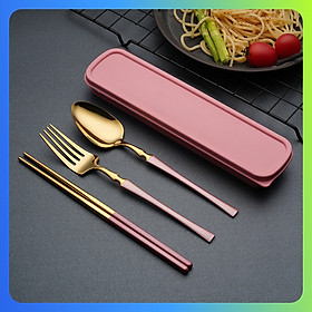 Mua Bộ Đũa Thìa Muỗng Nĩa Cao Cấp Mang Cơm Văn Phòng  ĐI Du Lịch Nhỏ Gọn Inox Không Ghỉ