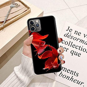 Ốp lưng dành cho iPhone XS Silicon dẻo hình Cá Bette Rồng