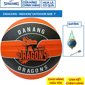 Quả bóng rổ Spalding Đà Nẵng Dragons Size 7- Tặng kim bơm bóng và túi lưới đựng bóng