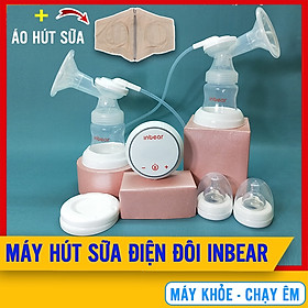 Máy Vắt Sữa Mẹ Bằng Điện Đôi Inbear Extra (IBE-9100) + Tặng Kèm Áo Hút Sữa Rảnh Tay - Máy Hút Sữa Điện Đôi Lực Hút Vô Địch, Kích Sữa Về Nhanh, Hút Êm Không Đau Rát