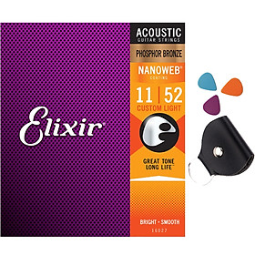 Elixir 16027 - Dây đàn acoustic guitar Elixir cỡ 11