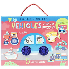 Touch And Feel Jigsaw Puzzles Boxset - Vehicles (5 Jigsaw Puzzles)