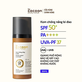  Kem chống nắng bí đao quang phổ rộng, bảo vệ rất cao SPF 50 +, PA ++++ Cocoon 50ml