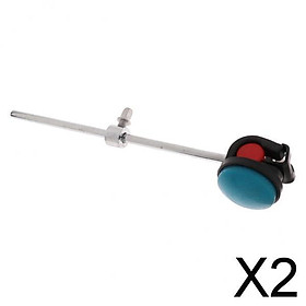 2xPercussion Hammer Bass Drum Beater Hammer for Drum Set Kit Parts Blue
