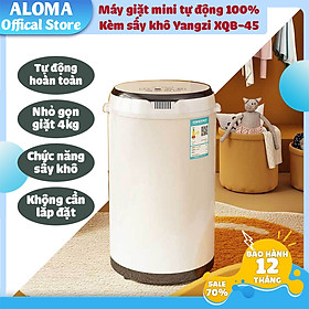 Máy giặt mini tự động hoàn toàn giặt 3.5kg quần áo công suất 300W cực mạnh giặt nhanh có tia UV khử khuẩn - Bh 1 năm