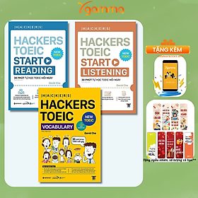 Sách - Combo Hackers TOEIC : VOCABULARY + READING + LISTENING