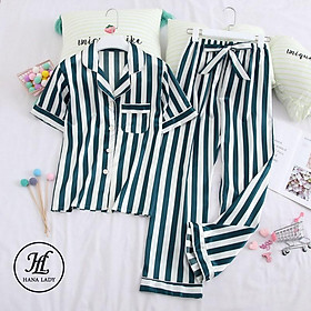 Đồ ngủ - đồ ngủ nữ pijama lụa cao cấp hàng nhập mặc nhà siêu mát mịn PJ193