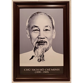 ẢNH CHÂN DUNG HỒ CHỦ TỊCH - CHÂN DUNG BÁC HỒ ( ẢNH ĐEN TRẮNG )