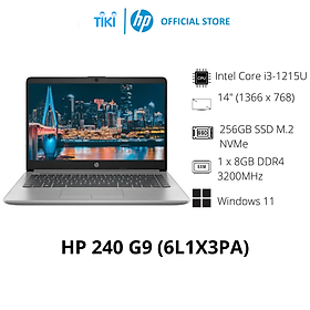 Mua Laptop HP 240 G9 (6L1X3PA) (i3-1215U/RAM 8GB/256GB SSD/ Intel Graphics/ 14 HD/ Windows 11) - Hàng Chính Hãng