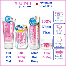 [DƯỠNG TRẮNG CHUYÊN SÂU] Combo Bộ 4 Dưỡng Da Trắng Mịn Nhau Thai Nhật Bản MICCOSMO White Label (Sữa Rửa Mặt, Nước Hoa Hồng, Kem Dưỡng, Sữa Dưỡng Thể - CB03)