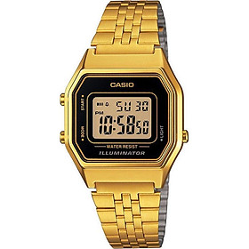 Đồng Hồ Nữ Dây Thép Không Gỉ Casio LA680WGA-1DF - Vàng (28mm)