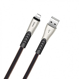 Mua Cáp Sạc Nhanh 2.4A Bọc Thép 2 Đầu Hoco U48 Dành Cho Lightning - Giao Màu Ngẫu Nhiên - Hàng Nhập Khẩu