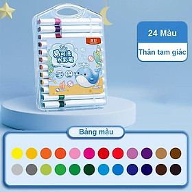 Hộp 24 Bút Lông Màu Nước Rửa Được - Truecolor ZCW-1615-24