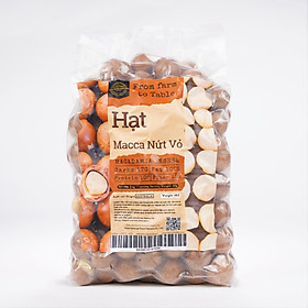 [Combo 2 x 1kg] Hạt Macca Nứt Vỏ Size Lớn-MACADAMIA INSHELL KING SIZE G2Kg