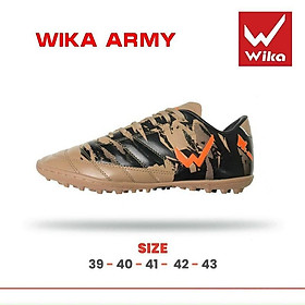 Đôi giày đá bóng thể thao nam Wika Army đế mềm, giày đá banh cỏ nhân tạo rẻ đẹp
