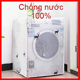 Tấm phủ máy giặt áo trùm máy giặt cửa trên cửa ngang chống nước chống bụi dùng cho mọi loại máy giặt