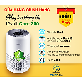 Mua Máy Lọc Không Khí Diệt Khuẩn Levoit Core 300 40m2 | Bộ Lọc HEPA H13 Lọc Bụi Mịn - Hàng Chính Hãng