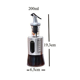 Mua Chai rót dầu ăn  nước tương thuỷ tinh bọc inox cao cấp 200/300/500ml