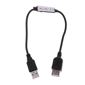 3 Keys Mini Controller LED Light Strip USB Cable Mini LED Controller
