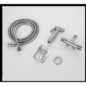 Mua Vòi Xịt Vệ Sinh Van Chia Nước Đa Năng Inox 304 Có 2 Cổng Xả