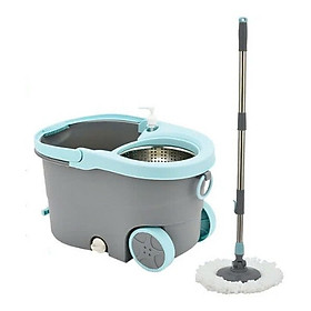 Mua Bộ lau nhà tay kéo xoay 360 độ  Bộ lau nhà thông minh tự vắt Việt Nhật cao cấp có kèm cây lau đa năng - Hàng chính hãng