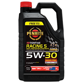 PENRITE - Dầu động cơ 10 TENTHS RACING 5W-30 5L (100% PAO&Ester)