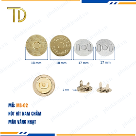 Nút hít nam châm túi xách, Nút nam châm túi xách, Nút nam châm gắn túi mạ điện độ bền 5-8 năm