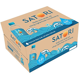 Thùng 24 chai nước tinh khiết Satori 350ml