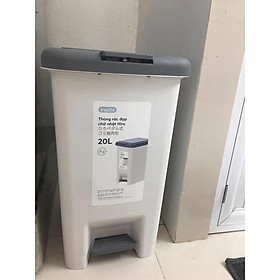 Mua Thùng rác đạp chữ nhật Hiro 20L cao cấp nhật Bản (Kèm ruột)