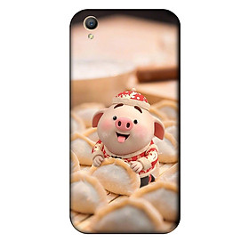 Ốp lưng nhựa cứng nhám dành cho Oppo Neo 9 A37 in hình Heo Ăn Sủi Cảo