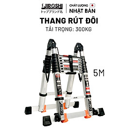 Thang nhôm rút chữ A 3m8 5m 5m6 6m4 7m2 công nghệ  nhật bản bảo hành 12 tháng