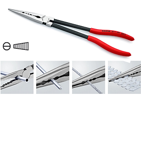 Hình ảnh Kìm Knipex Mũi Dài để Kẹp Uốn Gắp trong cơ khí và ô tô Dài 280mm 28 71 280/ 28 81 280