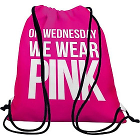 Túi Dây Rút Unisex In Hình On Wednesday We Wear Pink - BDTE113