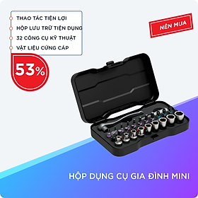 Mua Bộ Dụng Cụ Đa Năng Sửa Chữa Đa Dạng Mini Bao Gồm: Cờ Lê  Thanh Nối Dài  22 Đầu Tuốc Nơ Vít  9 CRV Ổ Cắm