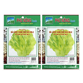 Bộ 2 Gói Hạt Giống Xà Lách Vàng Cao Sản NO.2 Phú Nông PN130496 (10g / Gói)