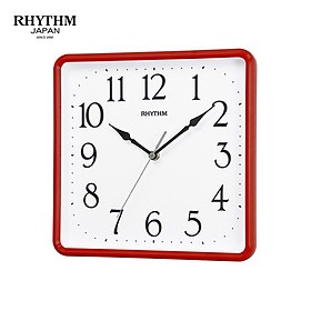 Đồng hồ Rhythm CMG597NR01 Kt 25.2 x 25.2 x 4.3cm, 500g Vỏ nhựa. Dùng Pin.