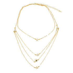 Women Multilayer Necklaces Multi Layer Necklace Choker Long Chain