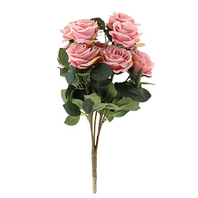 Artificial French Rose Flower Bouquet Wedding Home Floral Decor