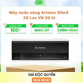 Mua MÁY NÓNG TẮM GIÁN TIẾP ARISTON 20 LÍT  SLIM3 20 LUX VN - HÀNG CHÍNH HÃNG - CHỈ GIAO HCM