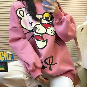 Áo sweater nỉ ngoại CHÚ BÁO HỒNG