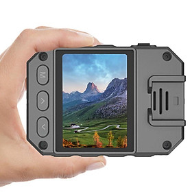Camera thân mini Máy quay video 1080P Camera HD đeo được với tầm nhìn ban đêm 6-8 giờ Thời lượng pin Bảo vệ thực thi pháp luật Màu sắc: Đen