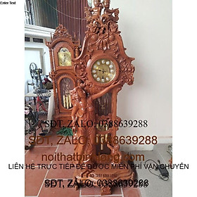 Mua Đồng hồ cô tiên gỗ hương đá cao 2m3 -hàng loại 1 vân veo tuyển chọn. Giá yêu thương