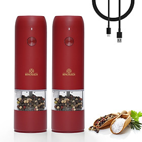 Combo 2 Máy Xay Tiêu Tự Động Bằng Điện Benchusch Trắng/ Đen/ Đỏ/ Xanh