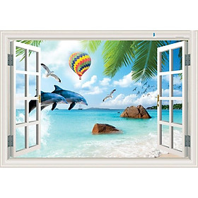Tranh dán tường cửa sổ 3D | Tranh trang trí cửa sổ 3D | Tranh đẹp cửa sổ 3D | Tranh 3D cửa sổ đặc sắc | T3DMN T6 Human_62831